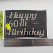 2CRAFTY Chip Board -Happy 60th Birthday